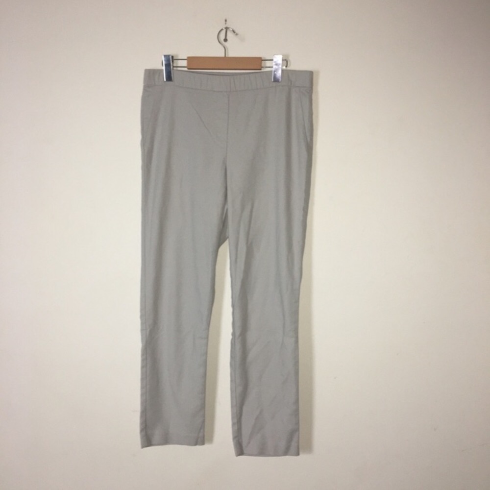 J. Jill Beige Straight Leg Stretch Pants Size: 10